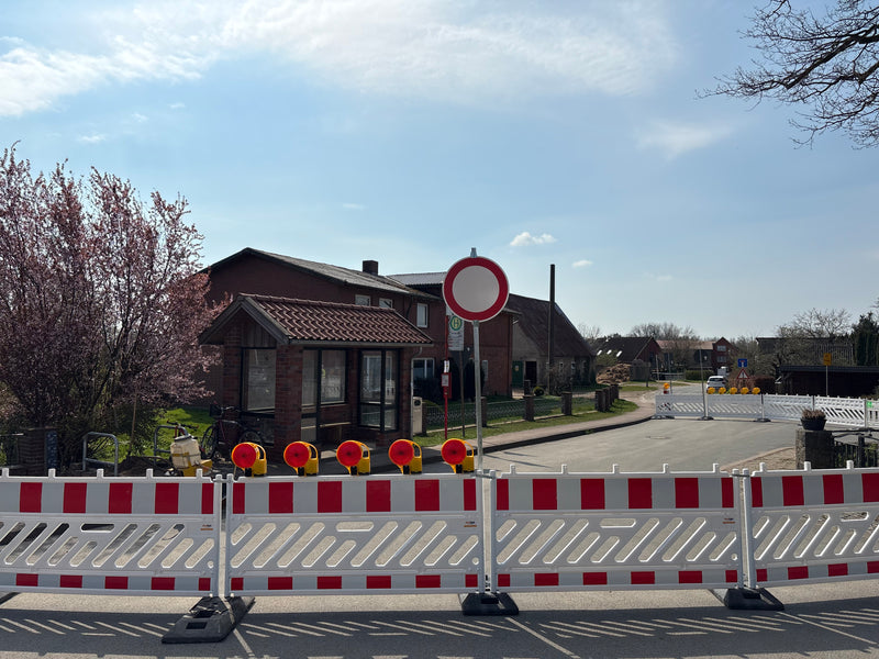 Hafenstraße – Temporäre Fahrbahnmarkierung