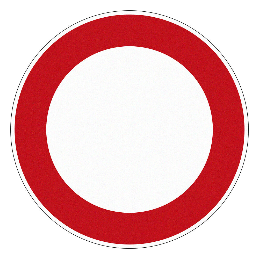 Verkehrszeichen Verbot für Fahrzeuge aller Art (VZ 250)