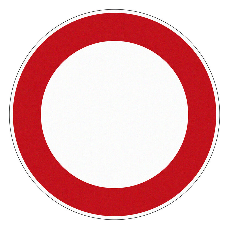 Verkehrszeichen Verbot für Fahrzeuge aller Art (VZ 250)-2