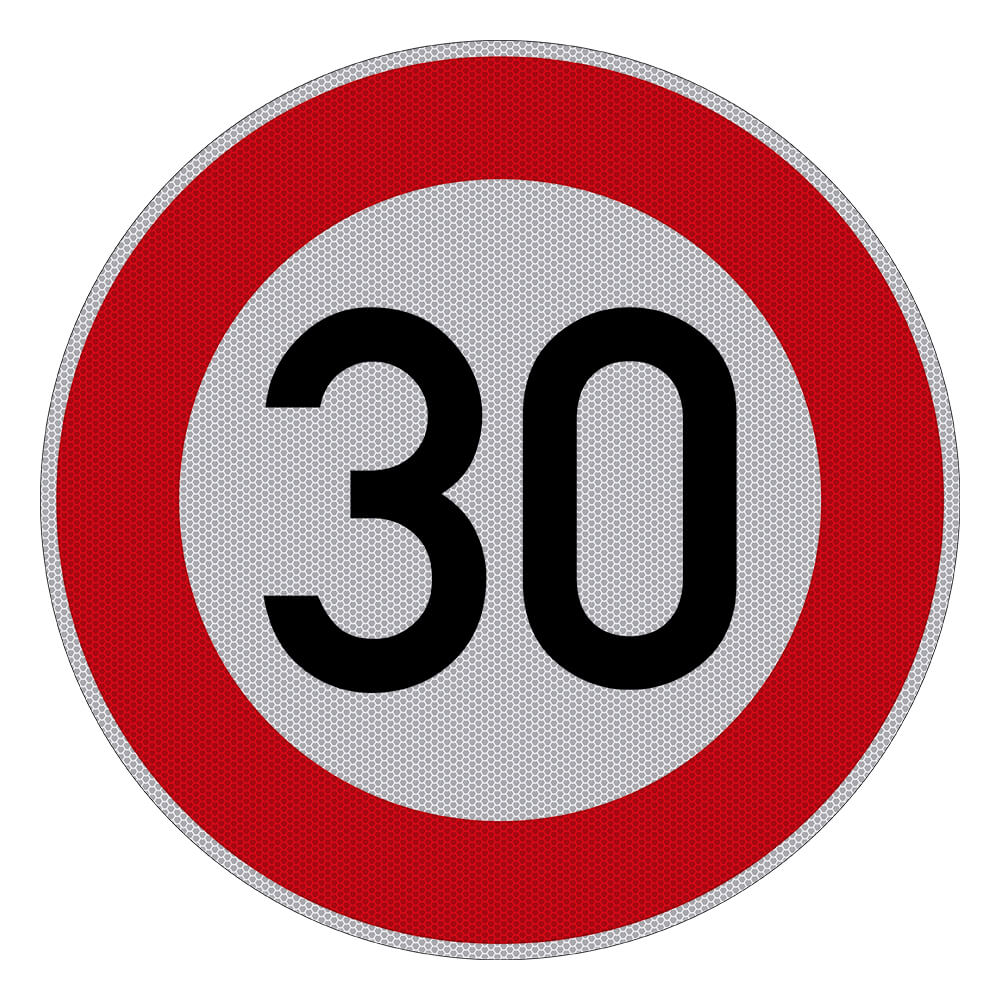 Verkehrszeichen 30 km/h (VZ 274-30)
