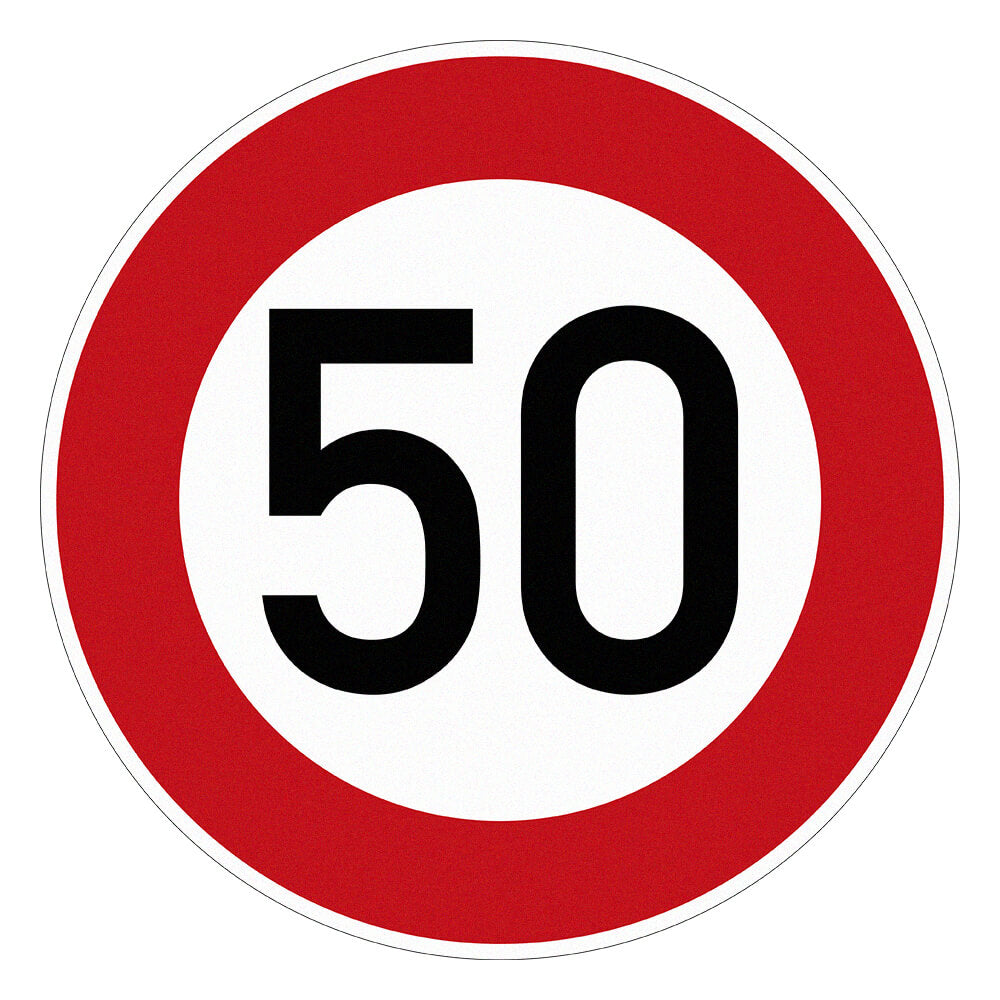 Verkehrszeichen 50 km/h (VZ 274-50)